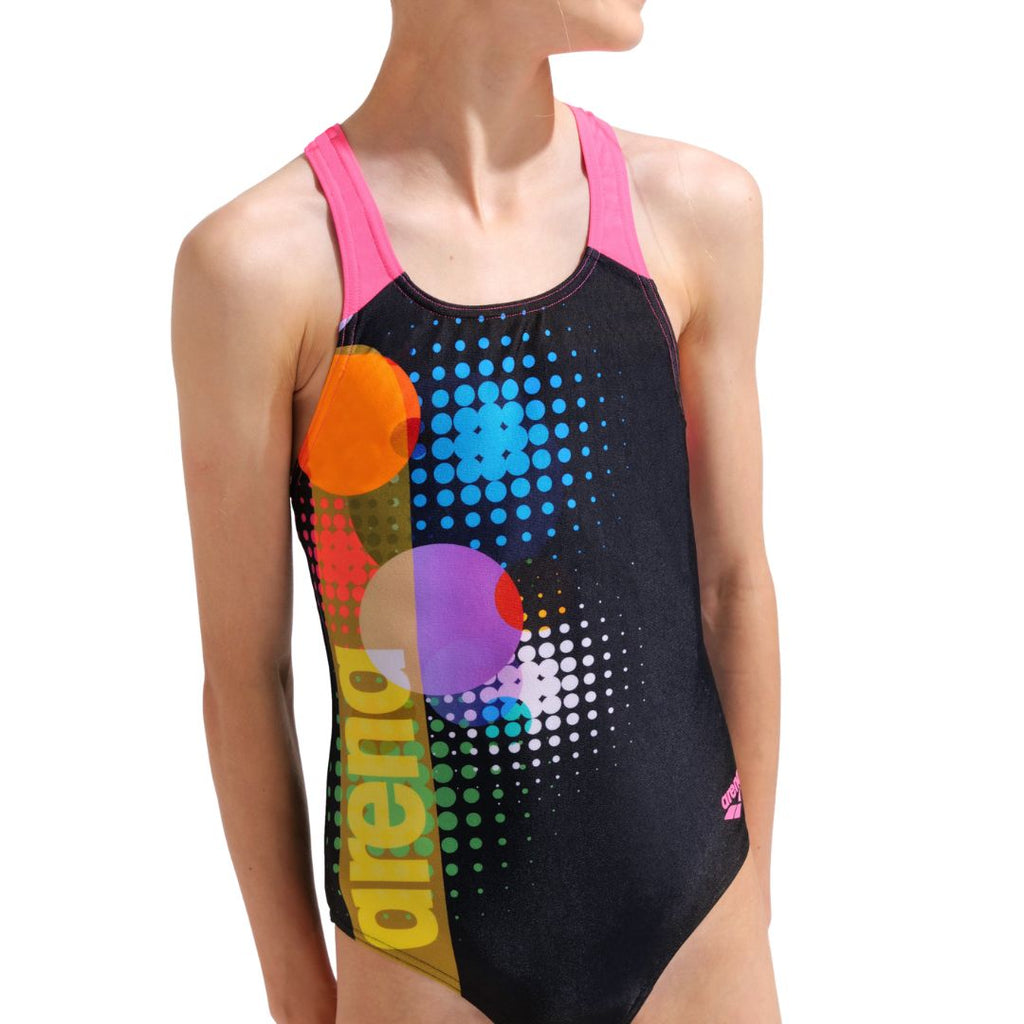Dots Print Swim Pro Back Swimsuit