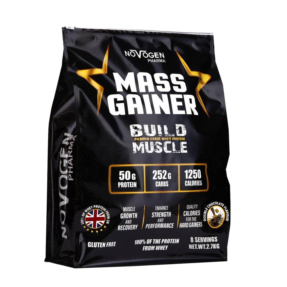 Mass gainer 2.7 KG- 8 Servings-Double Chocolate