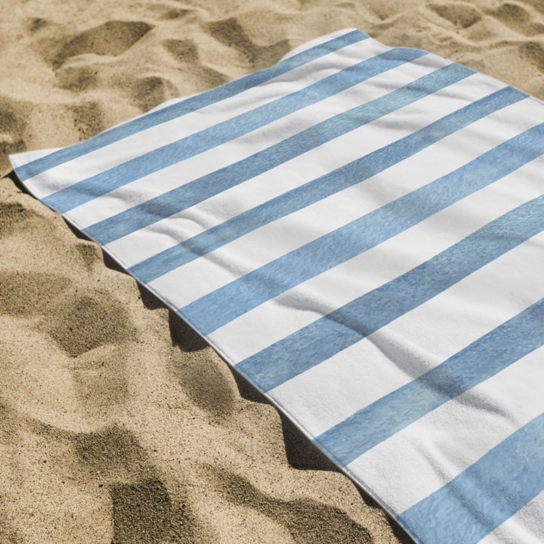 Printed Terry Microfiber Beach Towel
