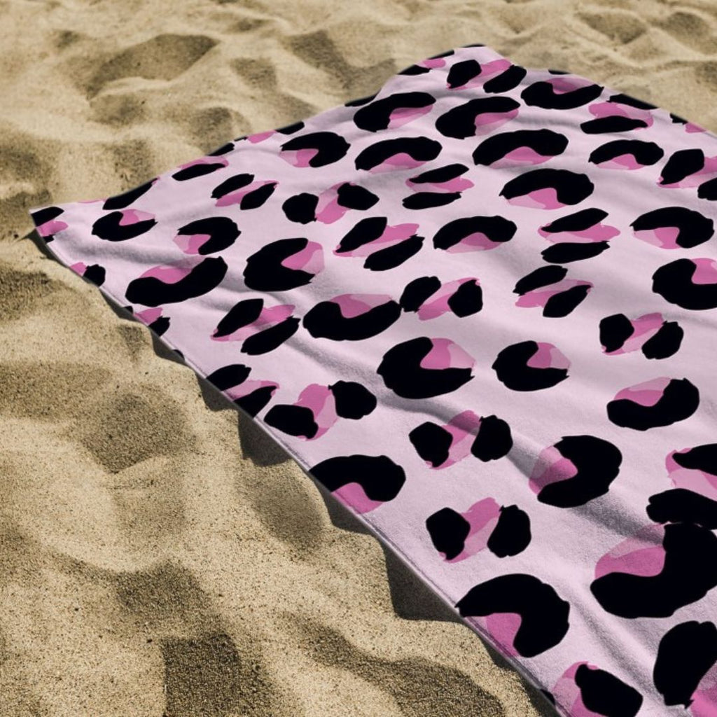Printed Terry Microfiber Beach Towel