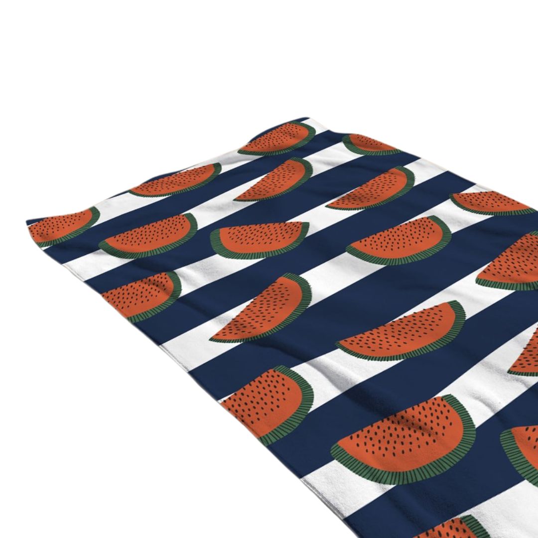 Printed Terry Microfiber Beach Towel