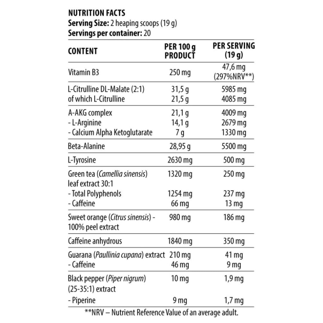 Blood & Guts The Mind & Body Pre-Workout 20Serv