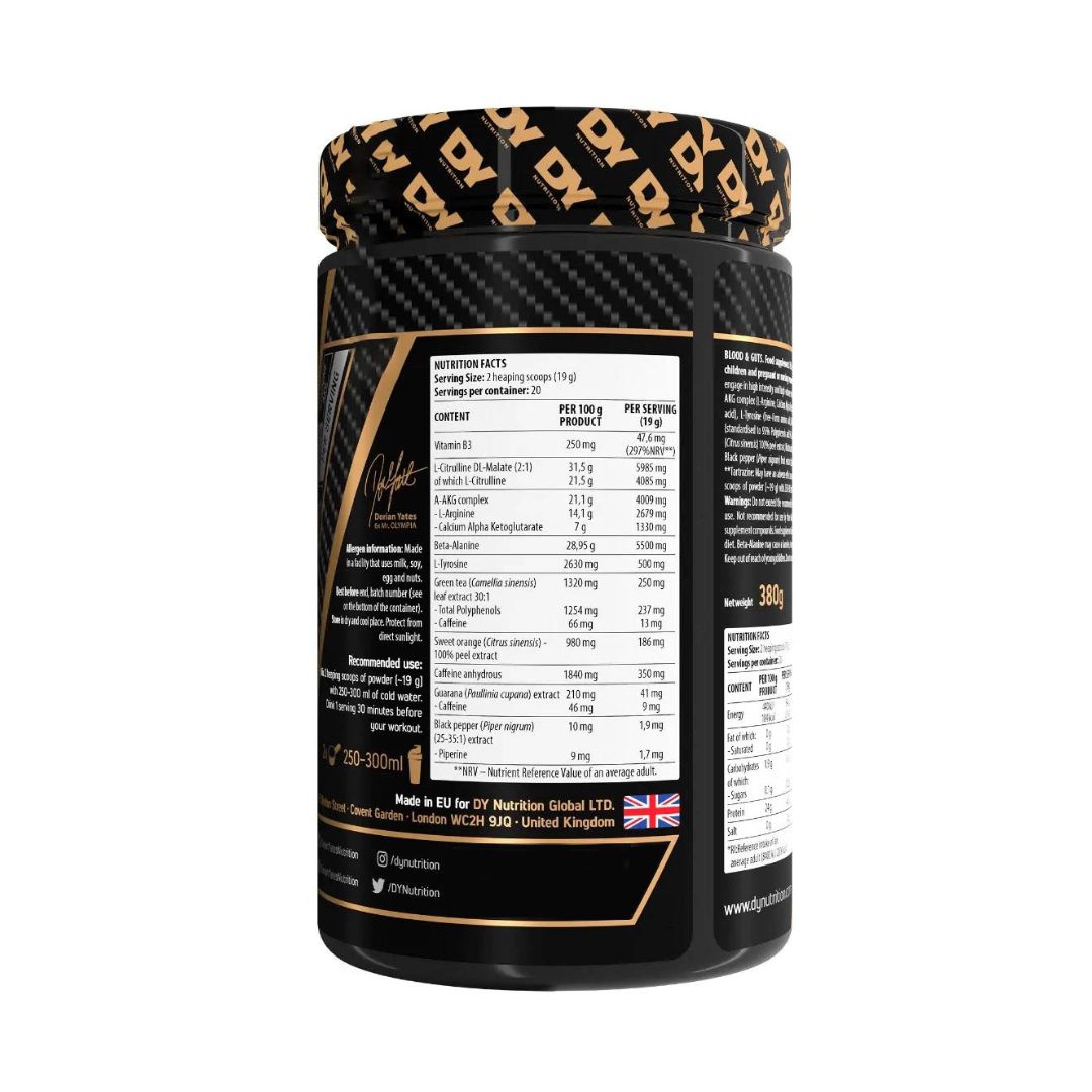 Blood & Guts The Mind Body Pre-Workout 20Serv
