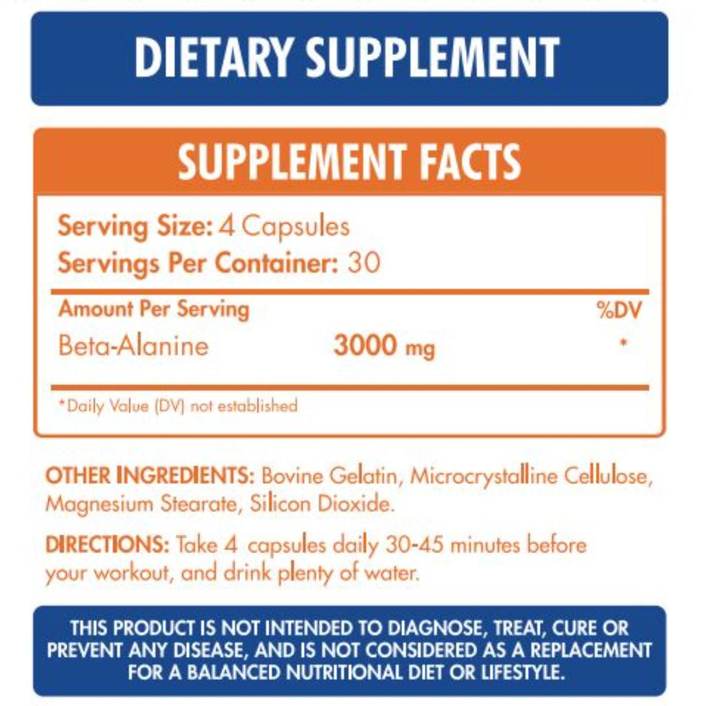 Beta-Alanine3000-30Serv-120Capsules