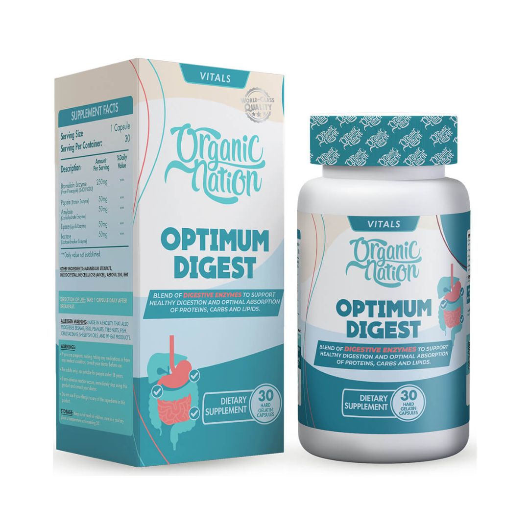 Organic Nation Optimum Digest – 30 Tablets