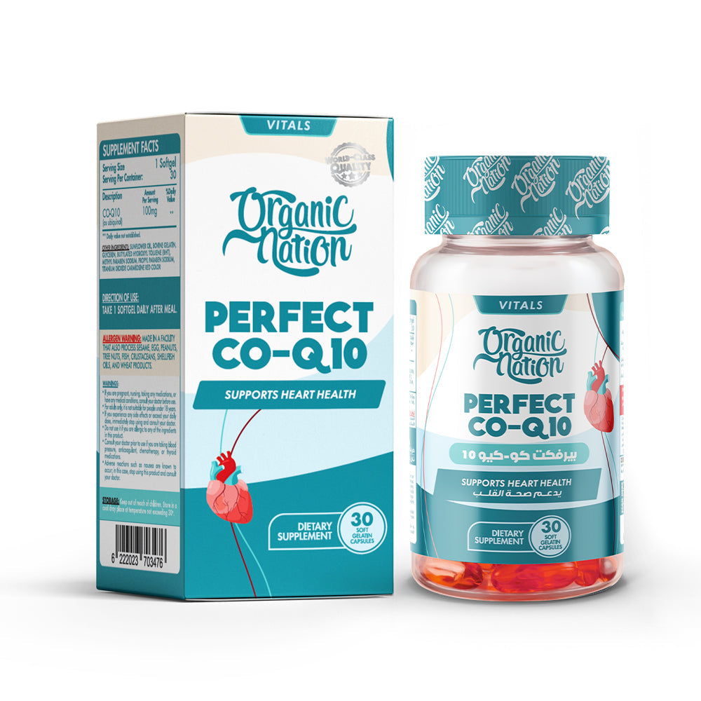 Organic Nation Perfect Co-Q10 – 30 Soft Gels