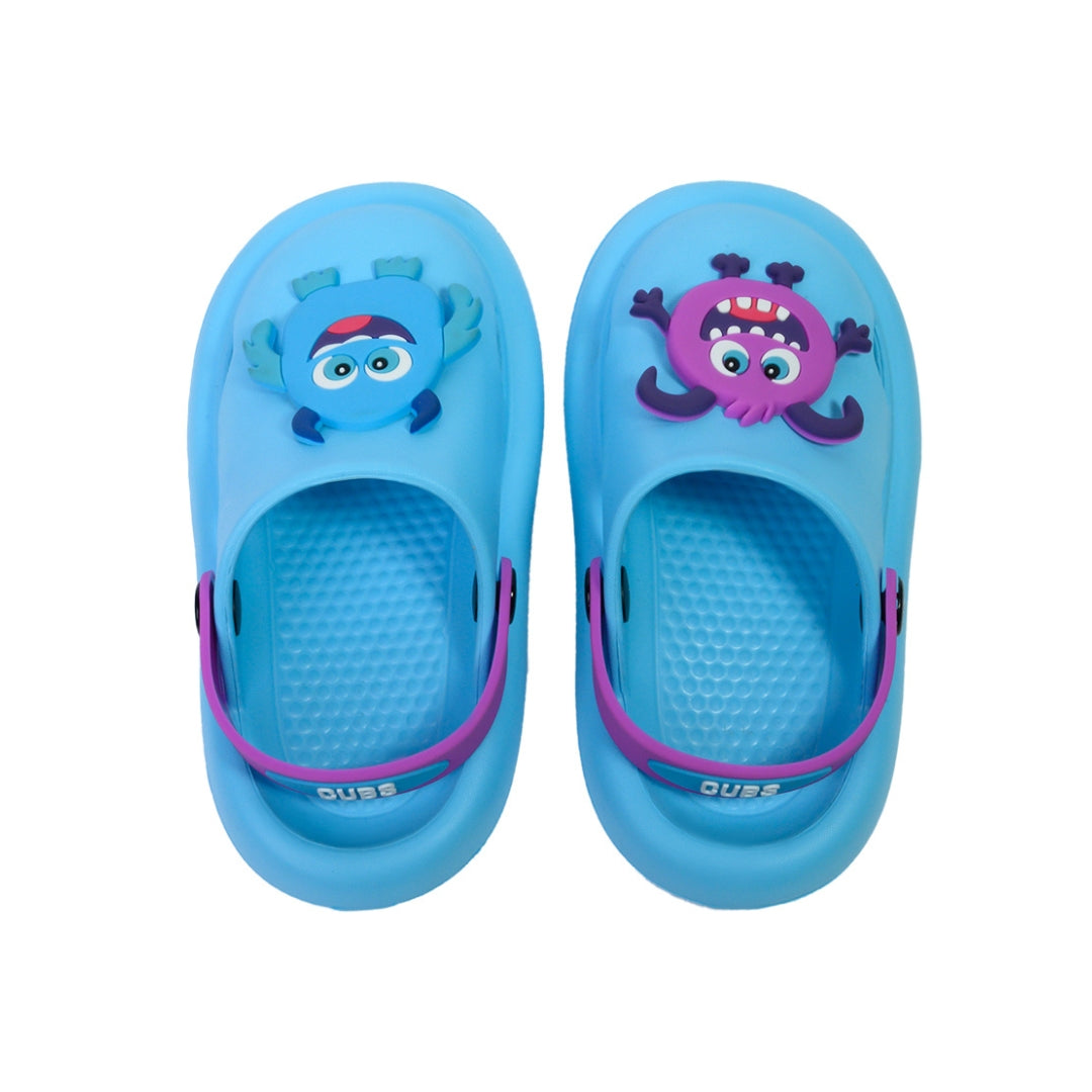 Turquoise Monsters Clogs