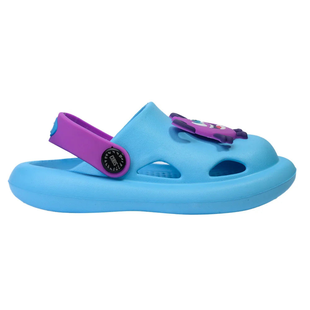 Turquoise Monsters Clogs