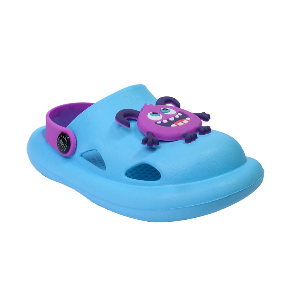 Turquoise Monsters Clogs