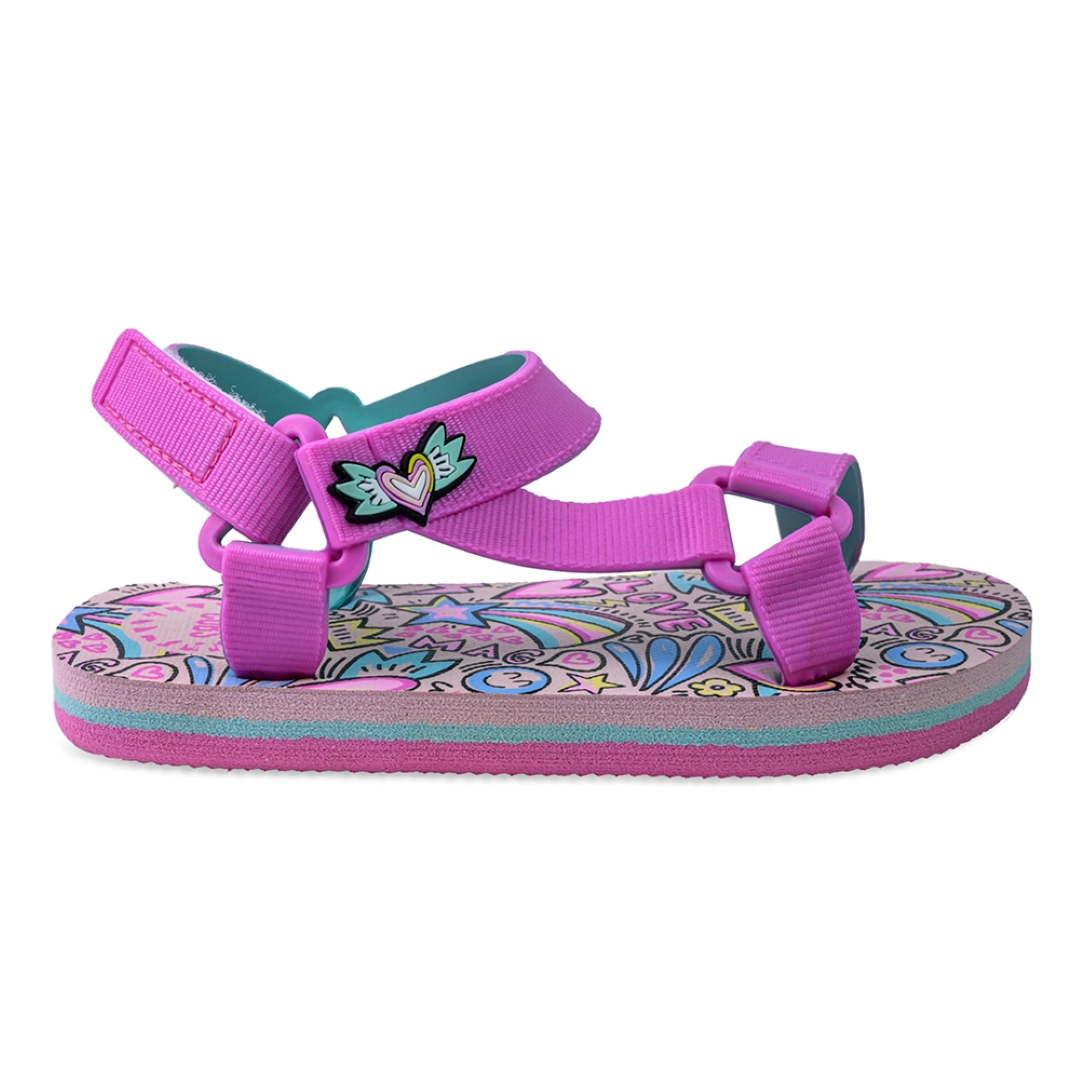 Hearts & Rainbows Sling Sandals