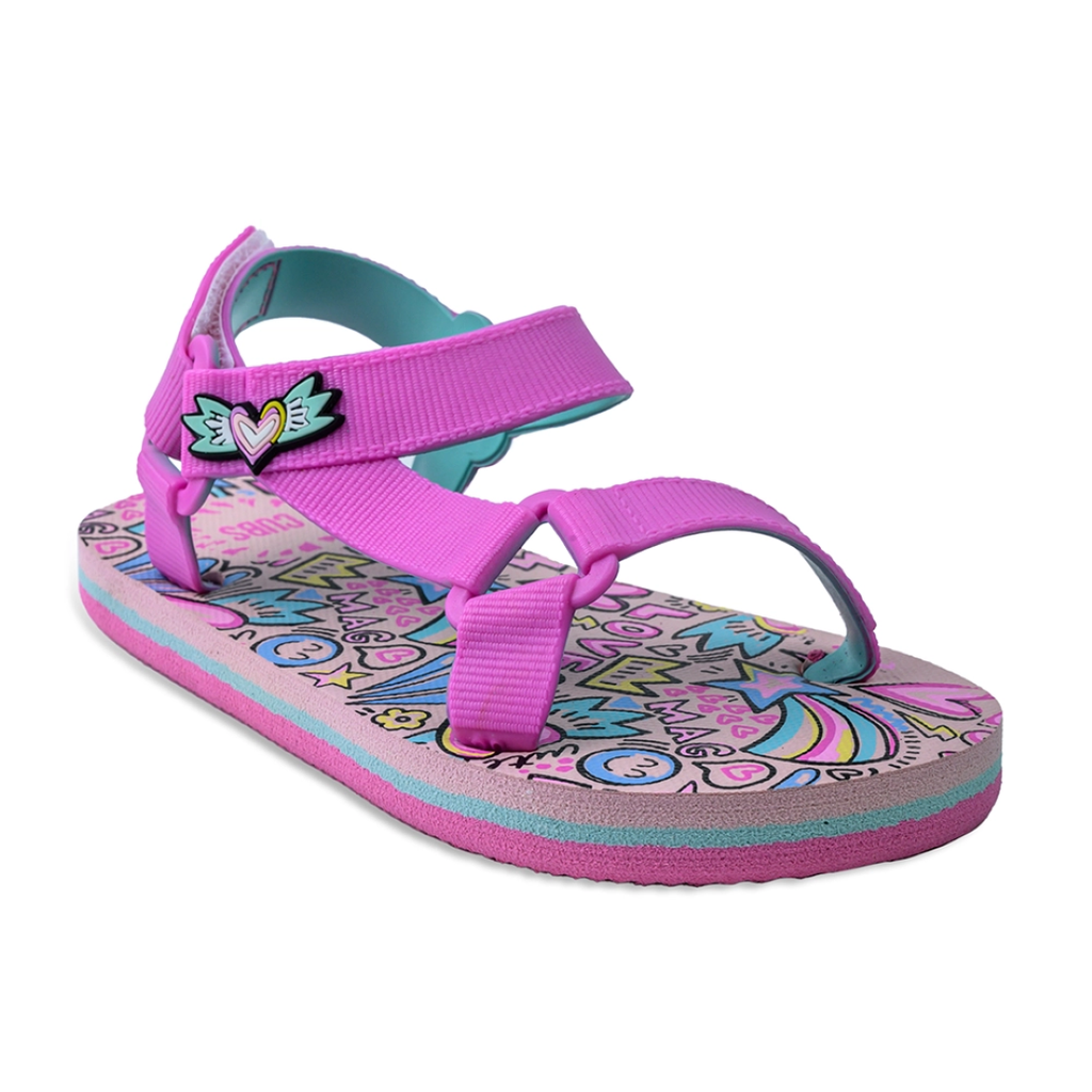 Hearts & Rainbows Sling Sandals