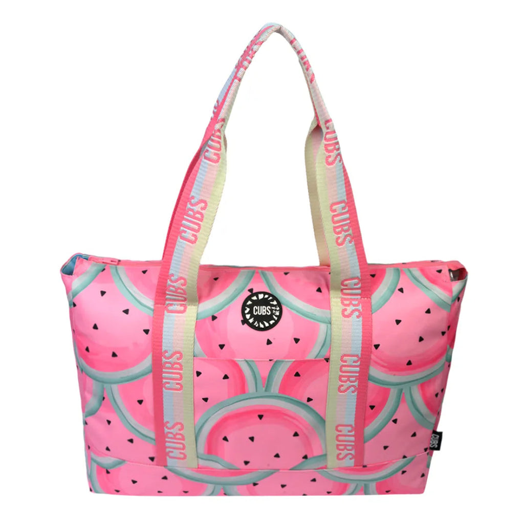Watermelon Scales & Smiley Clouds Double Face Tote Bag