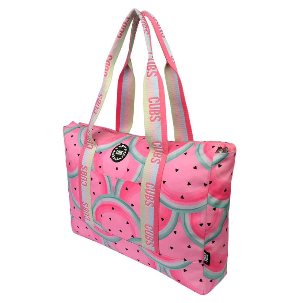 Watermelon Scales & Smiley Clouds Double Face Tote Bag