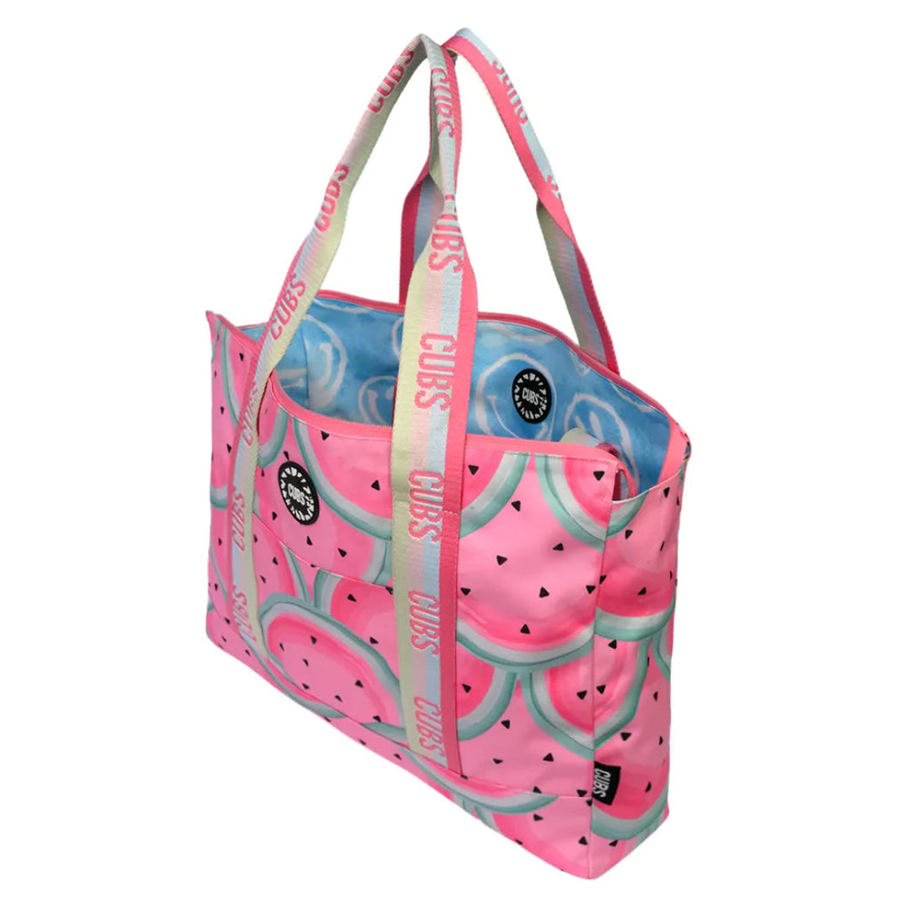 Watermelon Scales & Smiley Clouds Double Face Tote Bag
