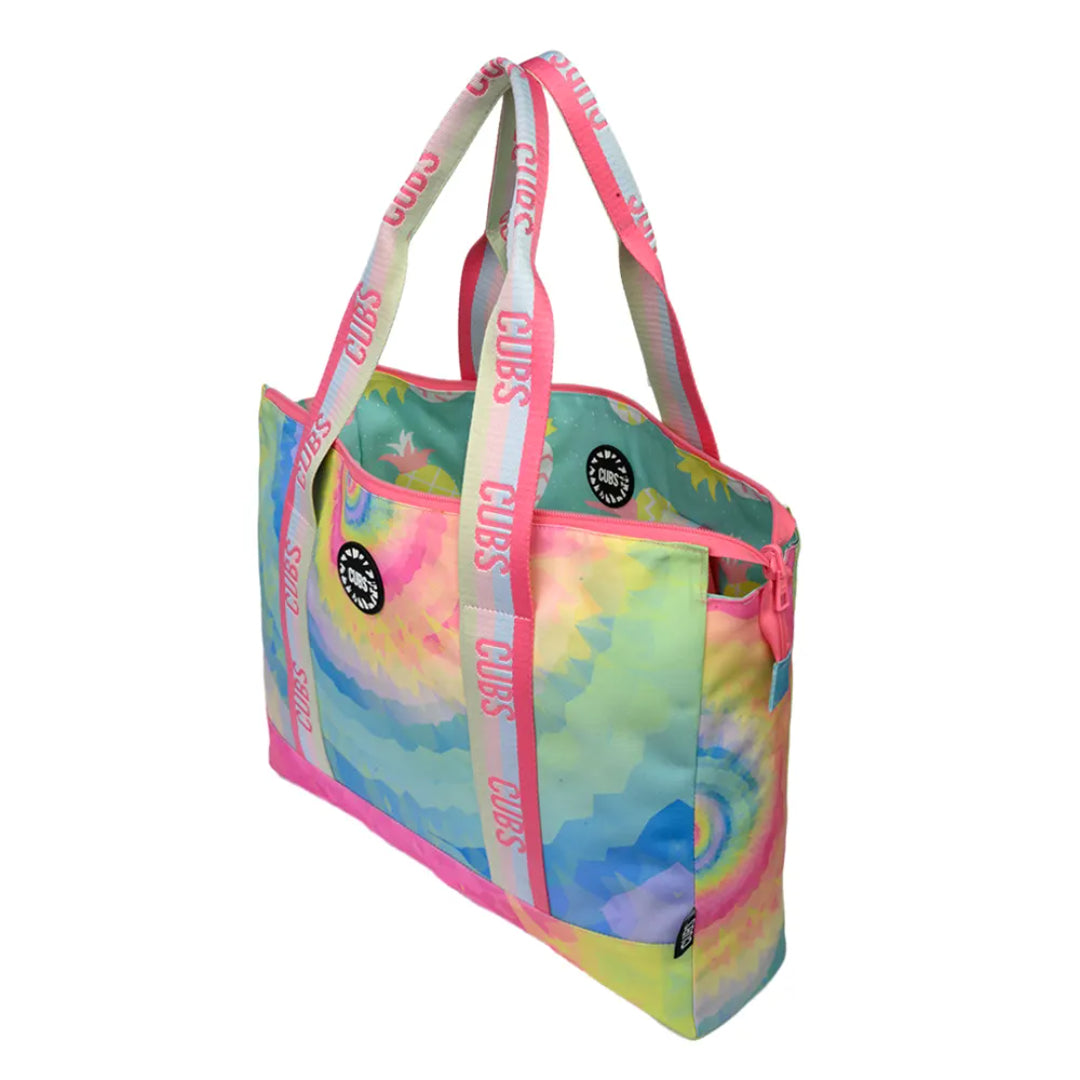 Pastel Pineapples & Pastel Tie Dye Tote Bag