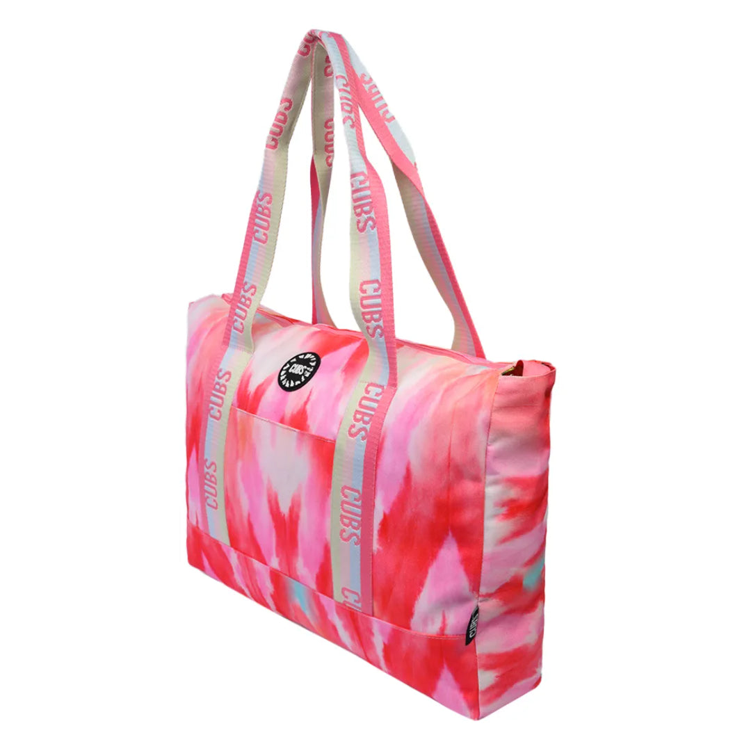 Watermelon Slices & Red Tye Dye Double Face Tote Bag