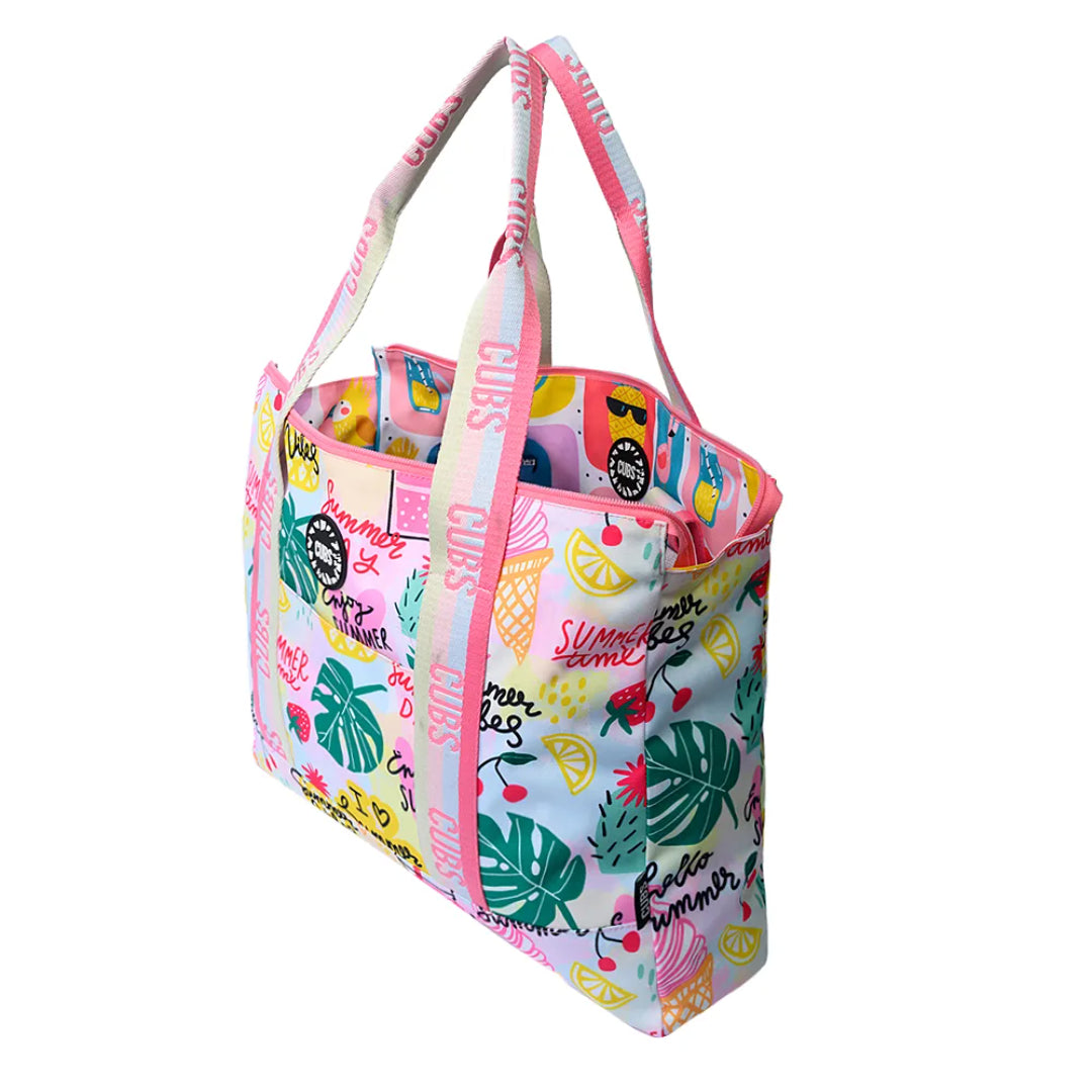 Summer Vibes All The Way Double Face Tote Bag