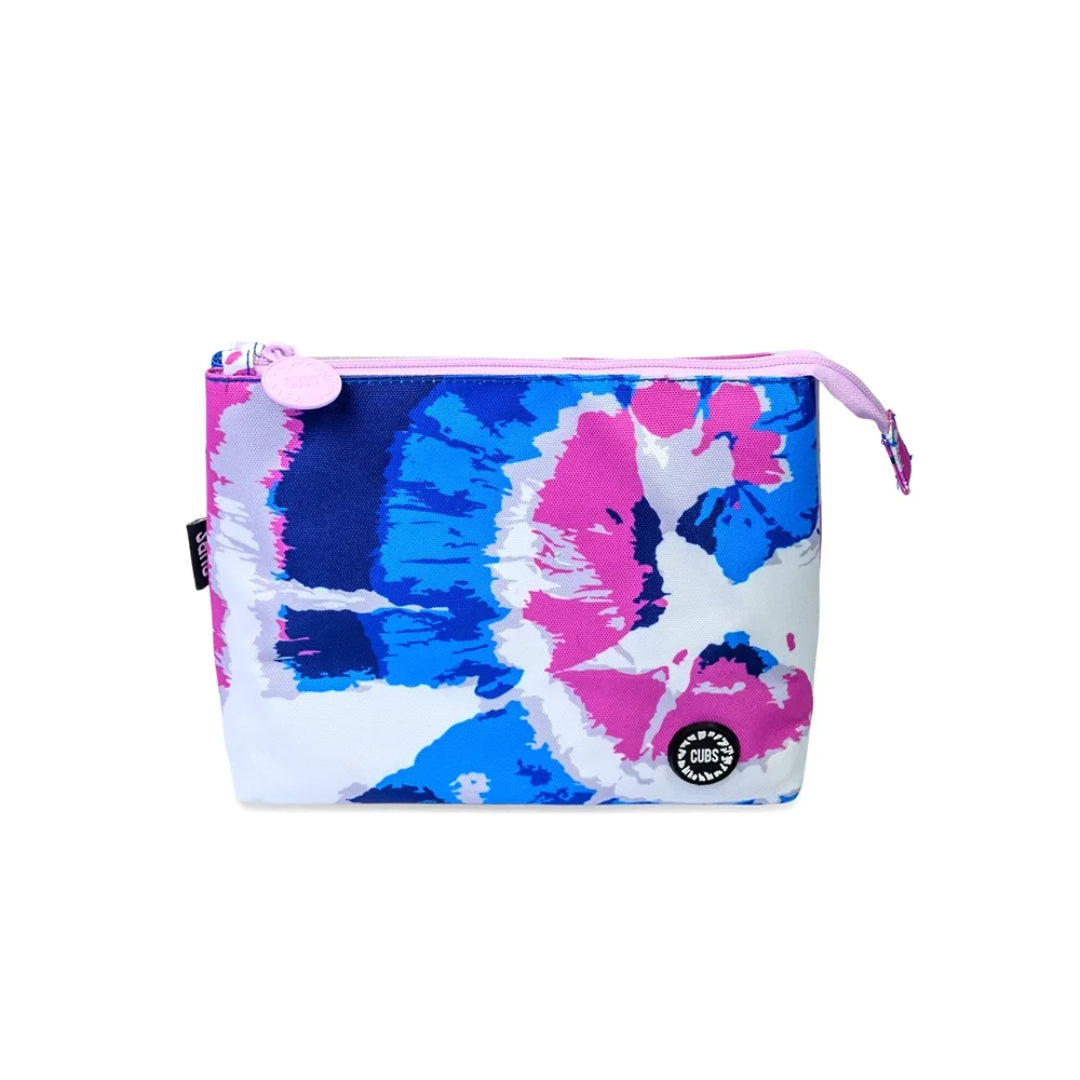 Blue Tie Dye Medium Pouch