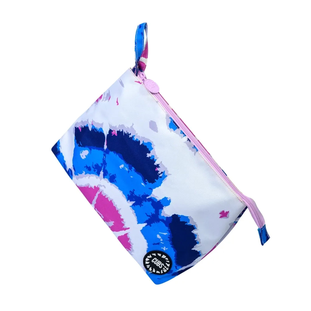 Blue Tie Dye Large Pouch