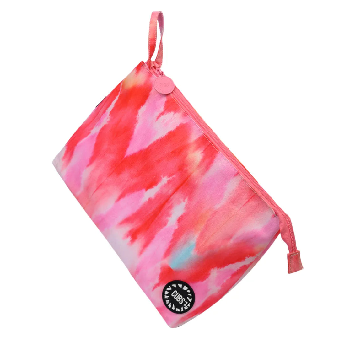 Red Tye Dye Large Pouch