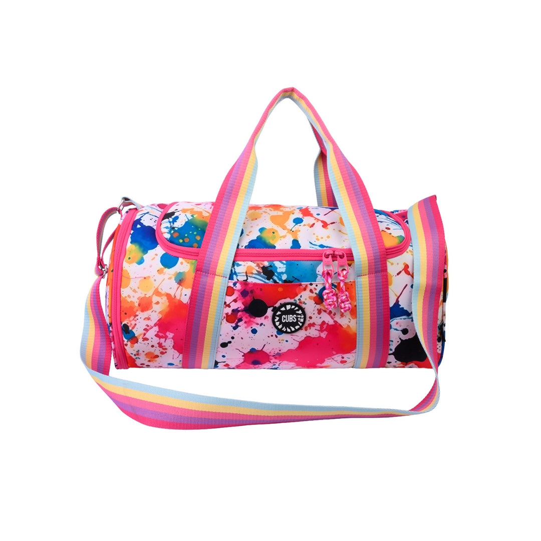 Splashing Paint One Pocket  Duffel Bag Large