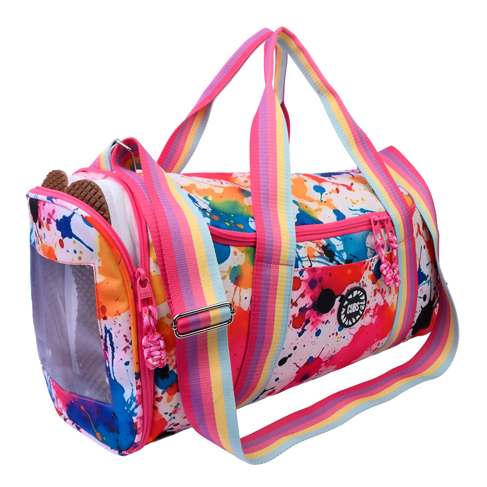 Splashing Paint One Pocket  Duffel Bag Large