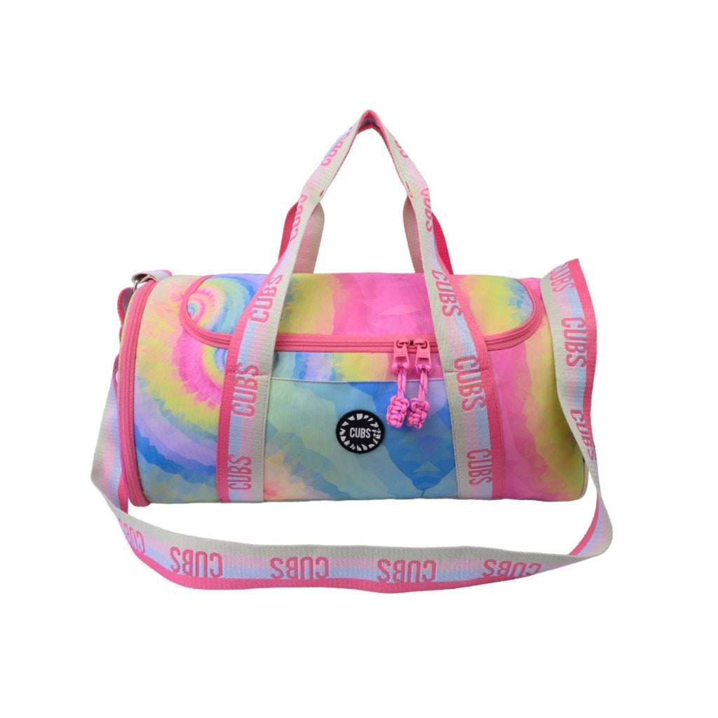 Pastel Tie Dye One Pocket  Duffel Bag Large