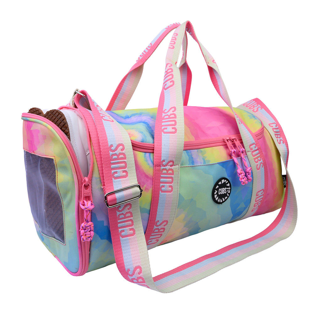 Pastel Tie Dye One Pocket  Duffel Bag Large
