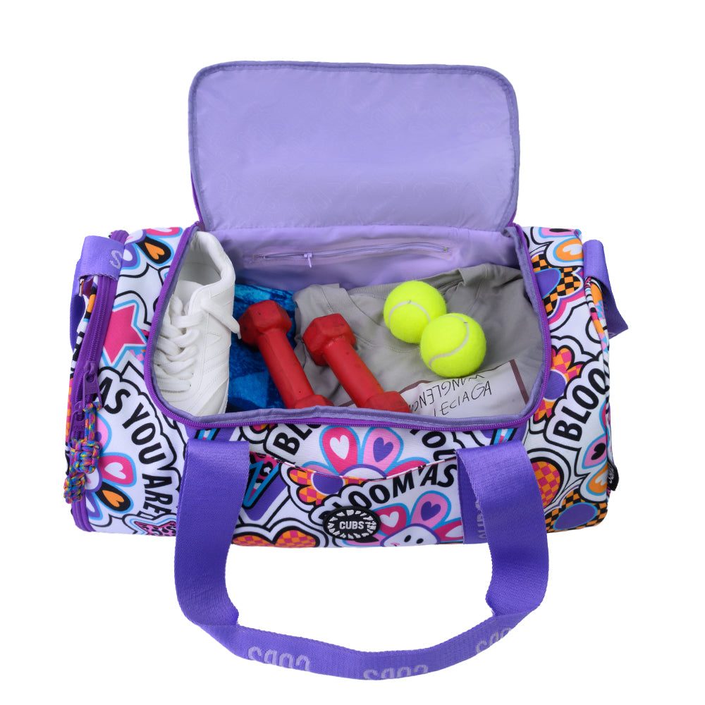 Bloom as You Are One Pocket  Duffel Bag Large
