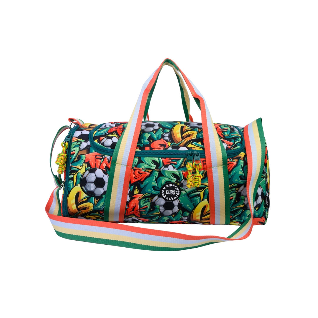 Football Graffiti One Pocket  Duffel Bag Large