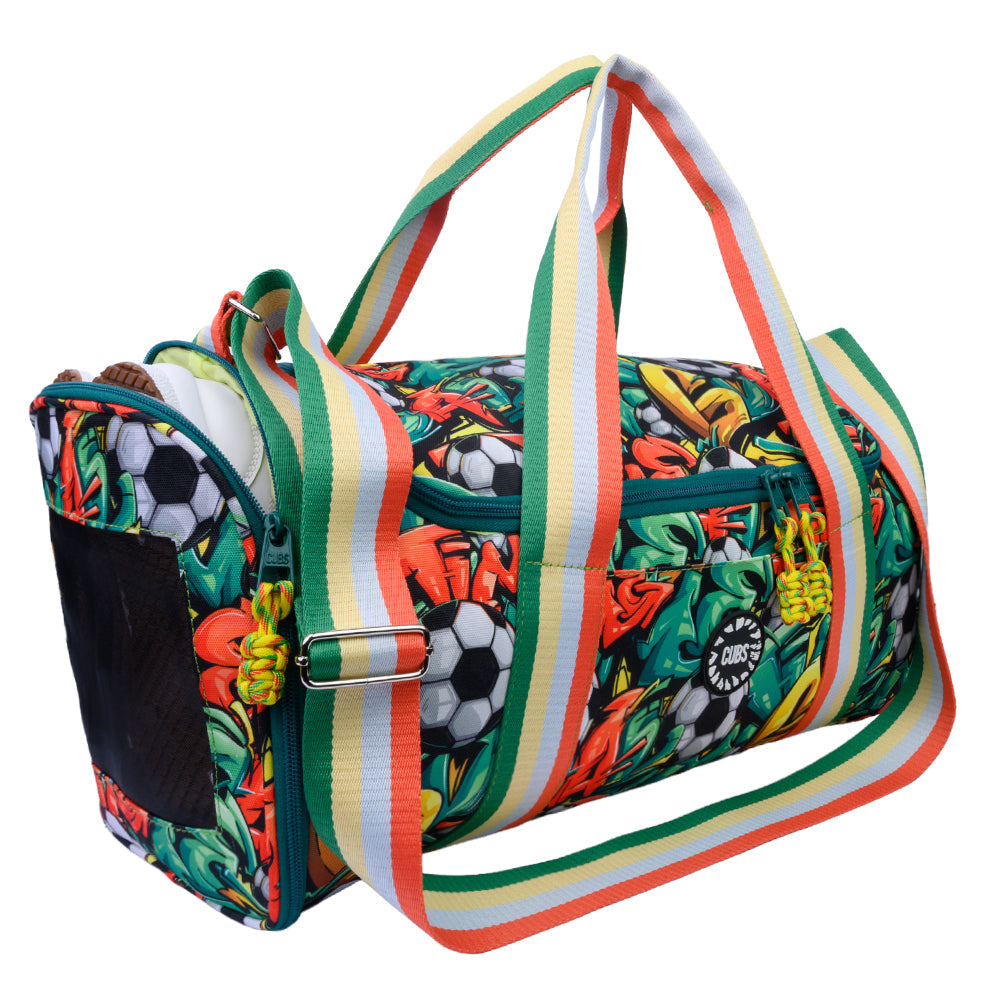 Football Graffiti One Pocket  Duffel Bag Large