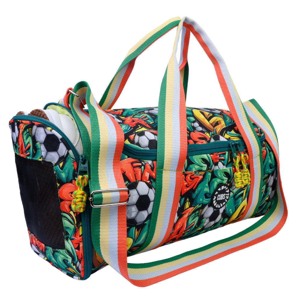 Football Graffiti One Pocket  Duffel Bag Large