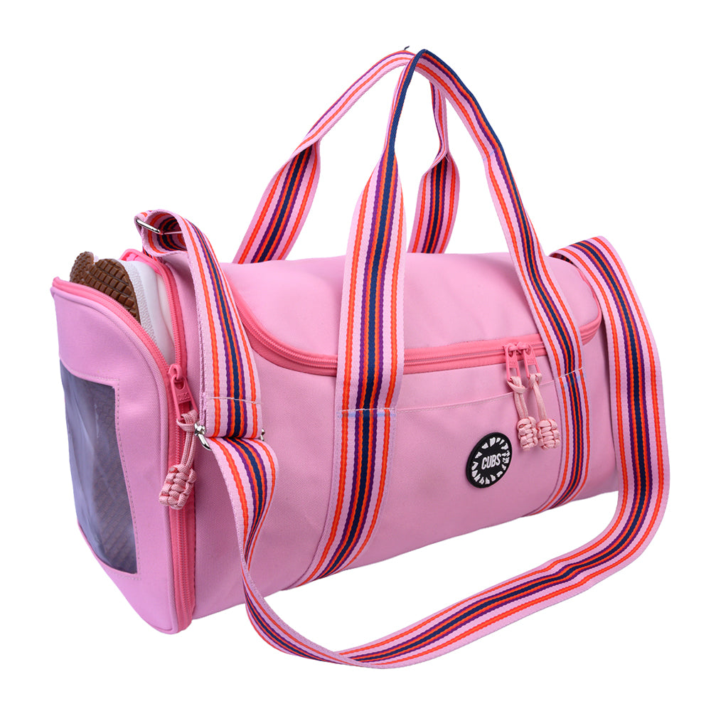 True Pink One Pocket Duffel Bag Large