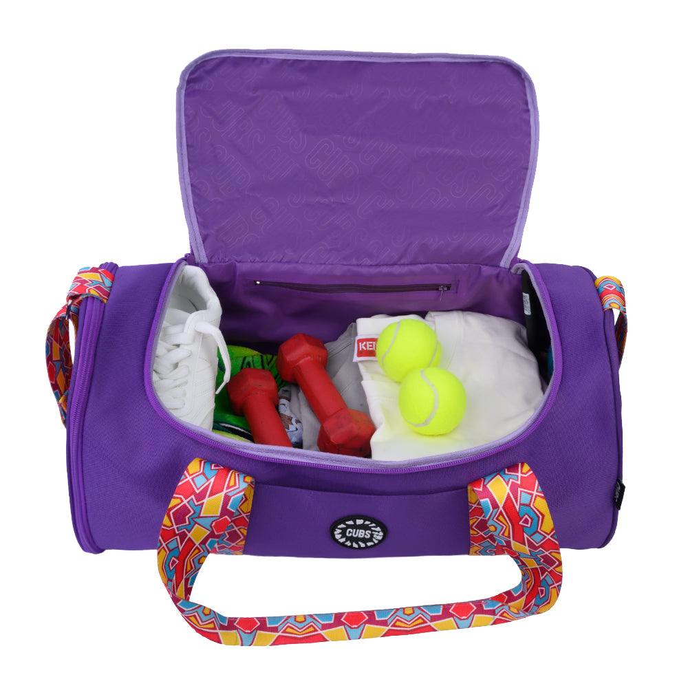 Lilac Dreams One Pocket  Duffel Bag Large