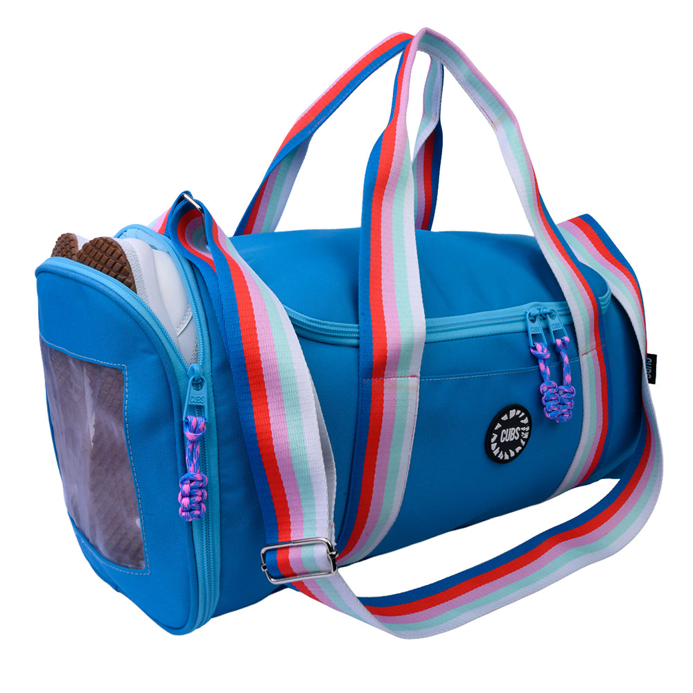 Turquoise 1 One Pocket Duffel Bag Large