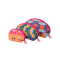 Happy Flowers Round  Multiuse Make Up Set