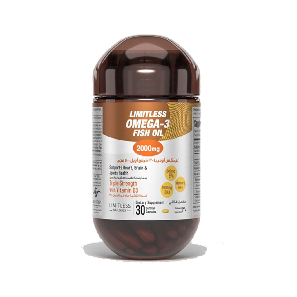Limitless Omega-3 Fish Oil 30 Capsules