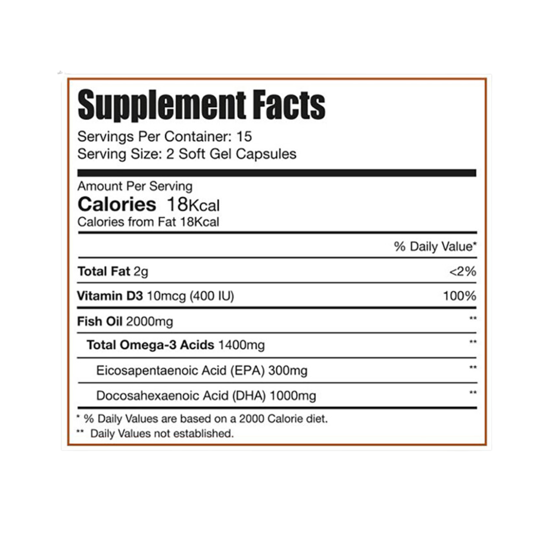 Limitless Omega-3 Fish Oil 30 Capsules