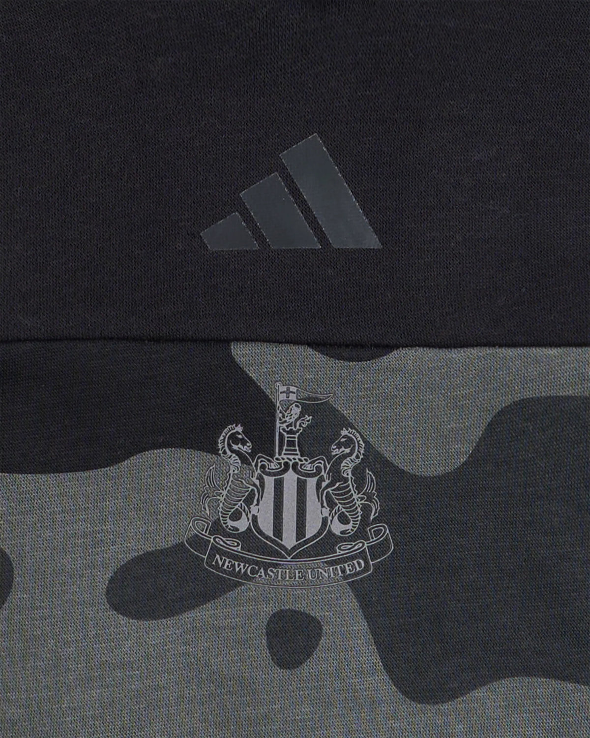 Newcastle United adidas Kid's Black Camo Hoodie