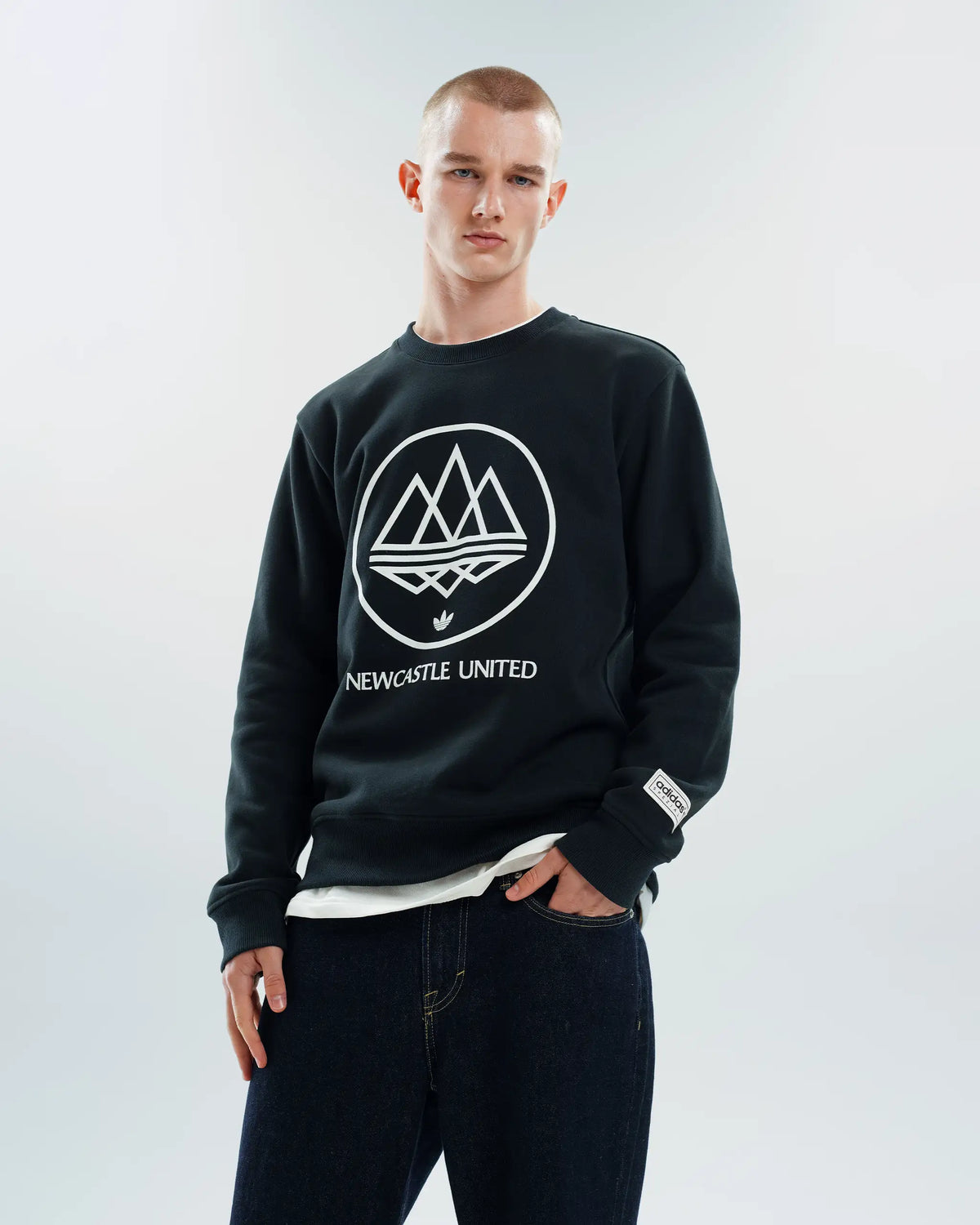 Newcastle United adidas SPZL F.C. Crew Neck Sweatshirt