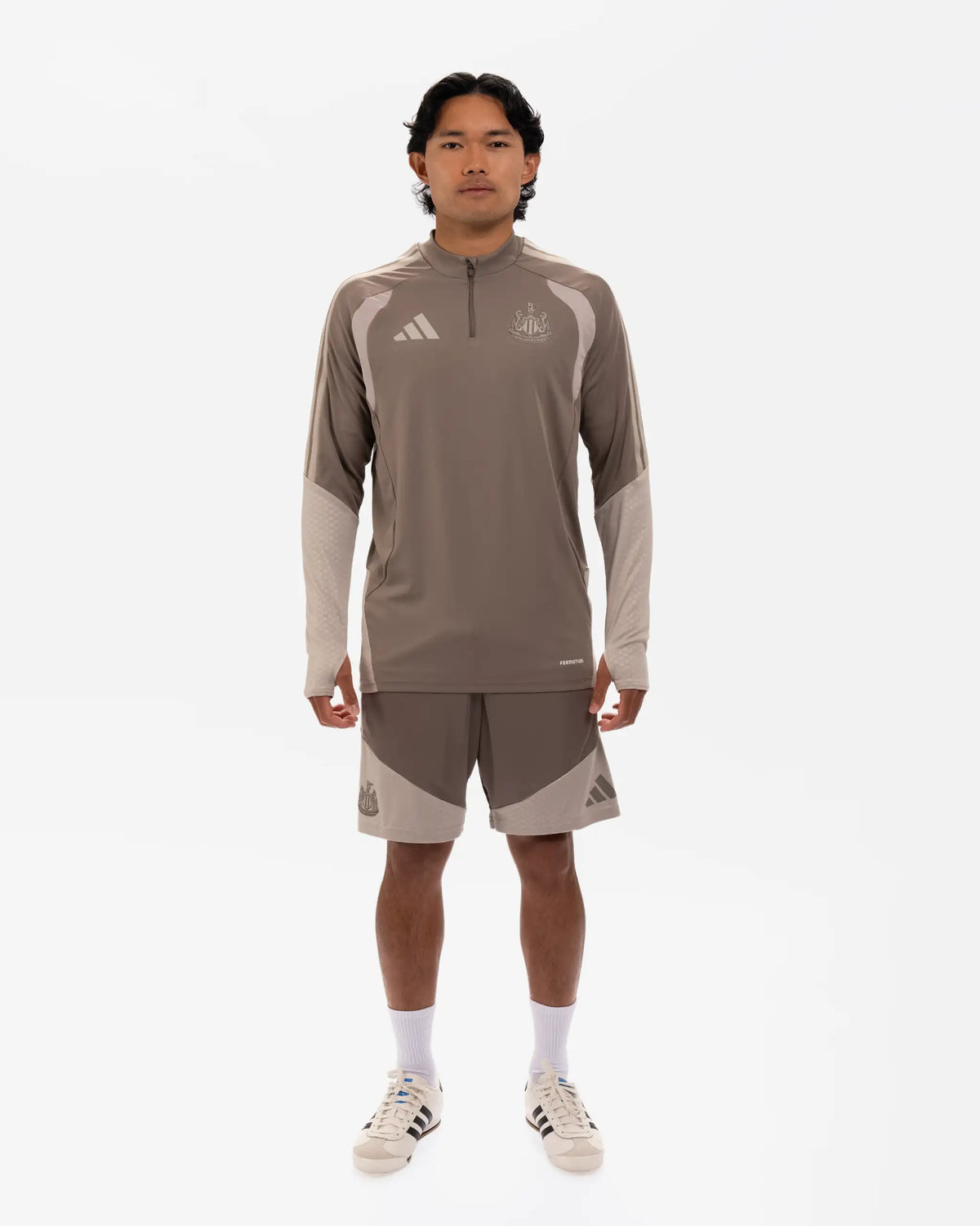 Newcastle United adidas 26/27 Coach's Range Beige 1/4 Zip Top