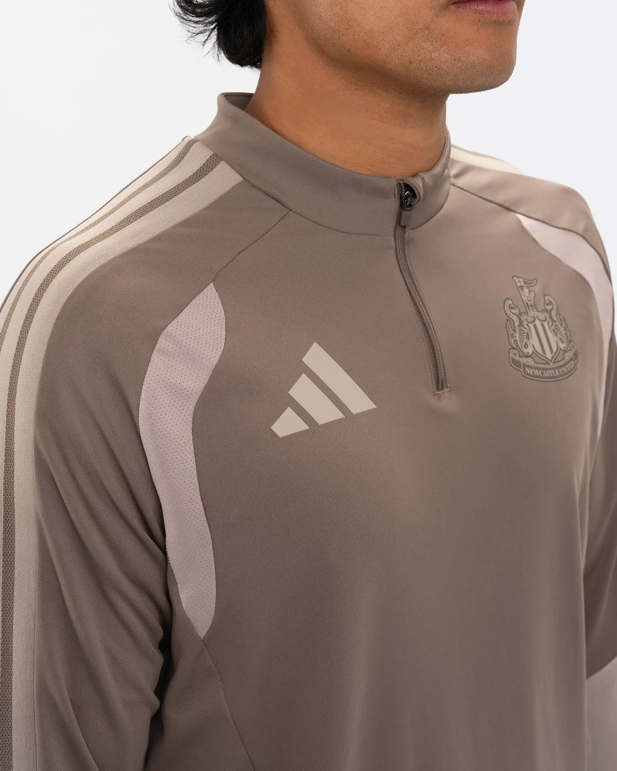 Newcastle United adidas 26/27 Coach's Range Beige 1/4 Zip Top
