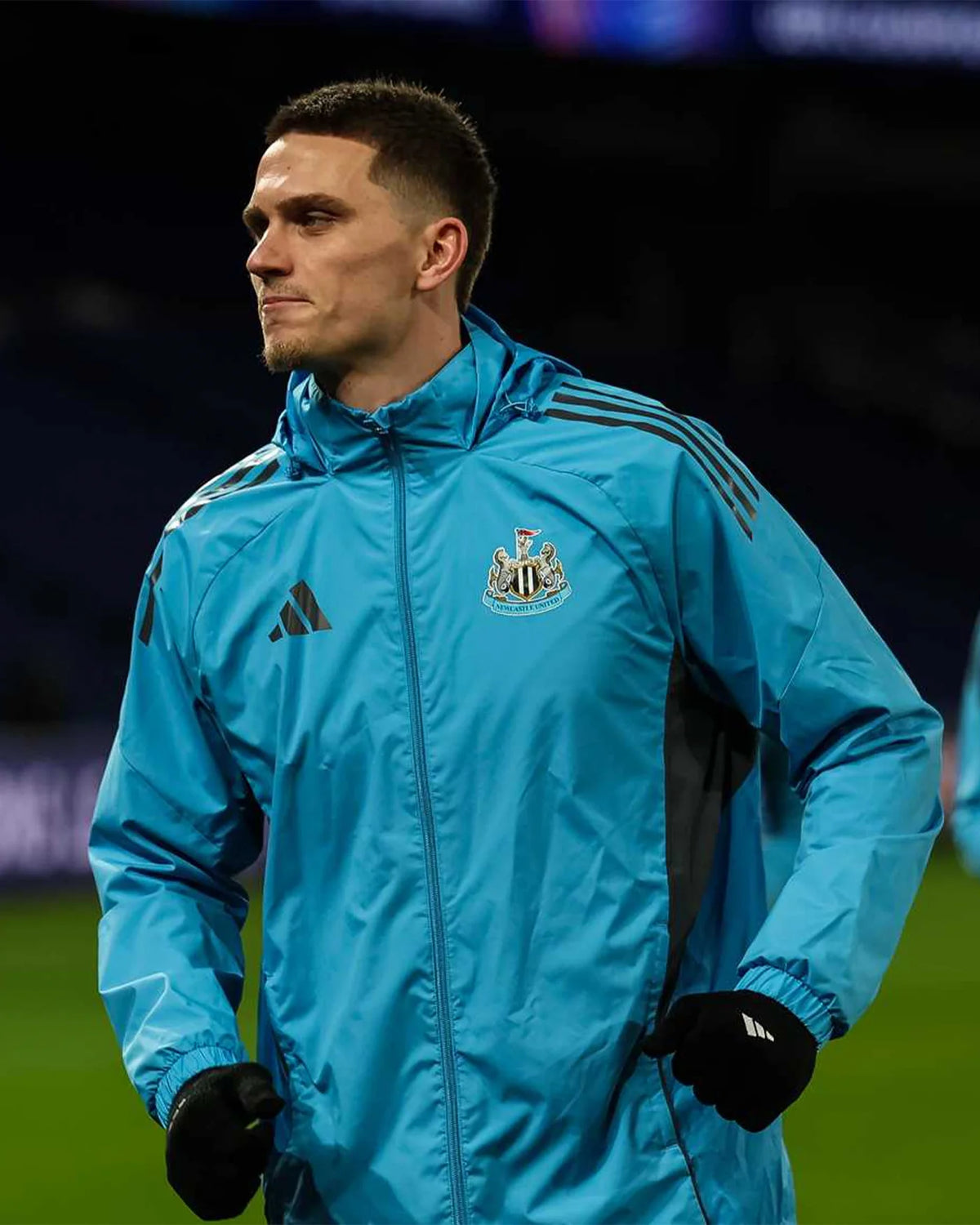 Newcastle United adidas 25/26 Players Range Blue All Weather Jacket