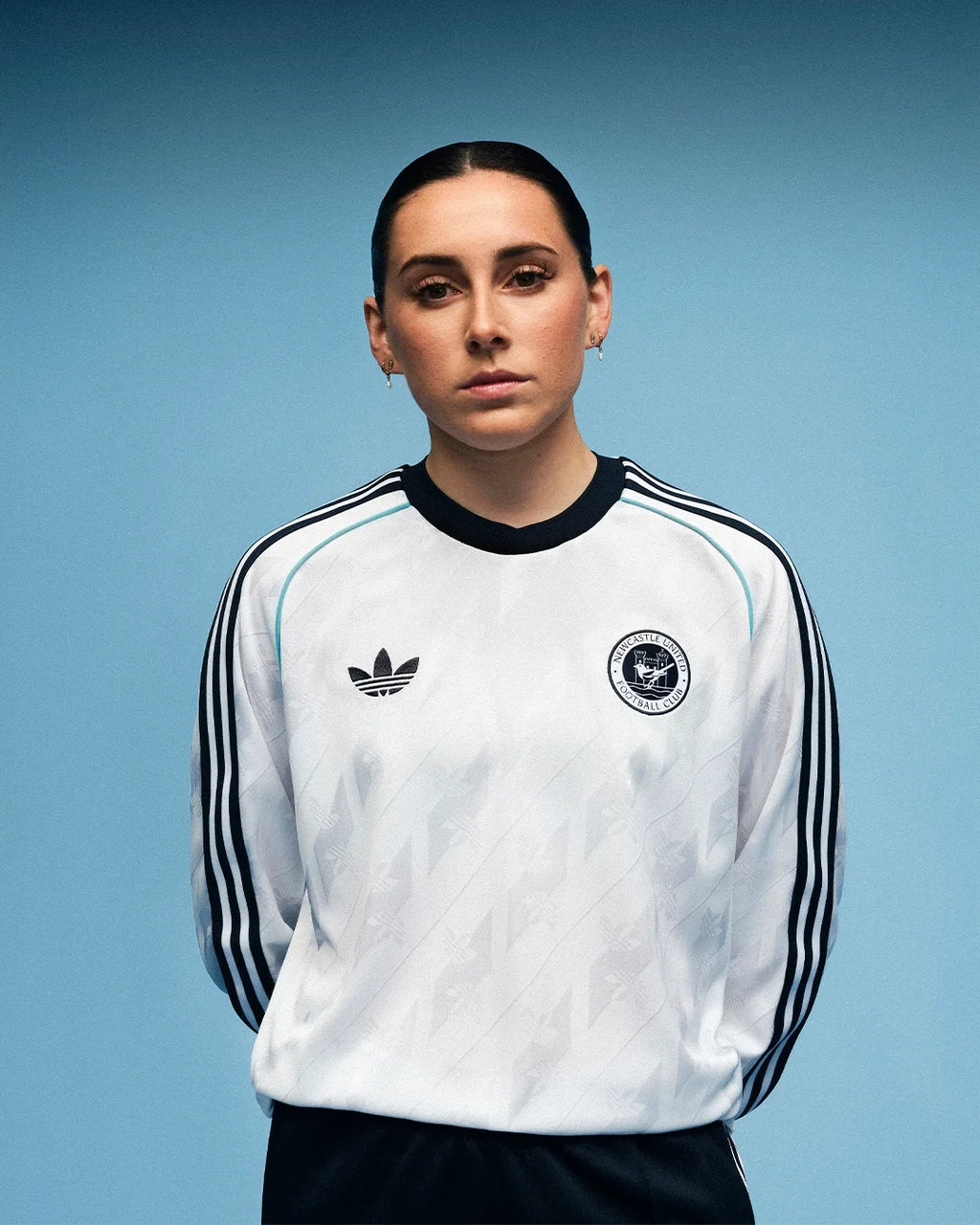 Newcastle United adidas Originals White Long Sleeve Jersey