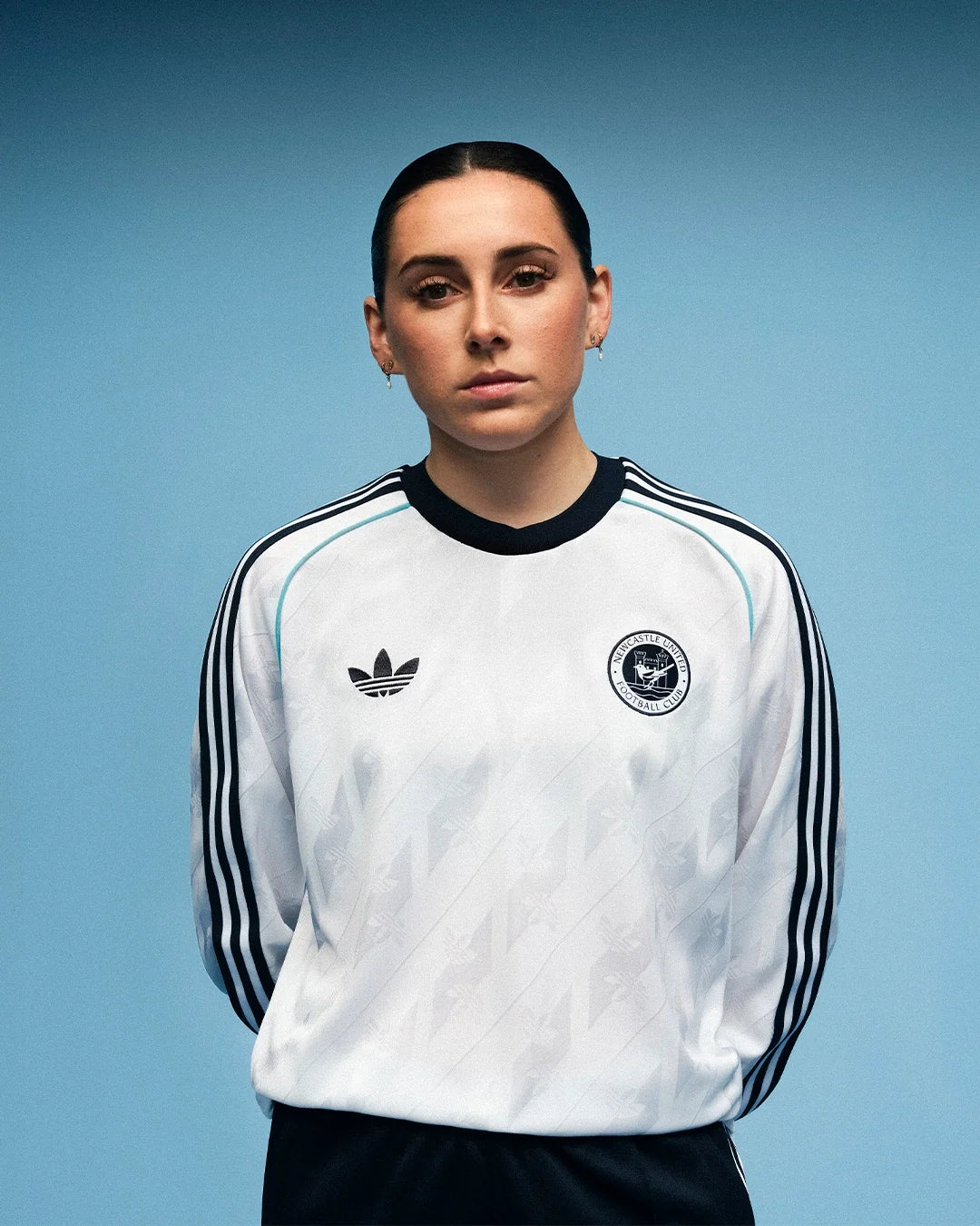 Newcastle United adidas Originals White Long Sleeve Jersey