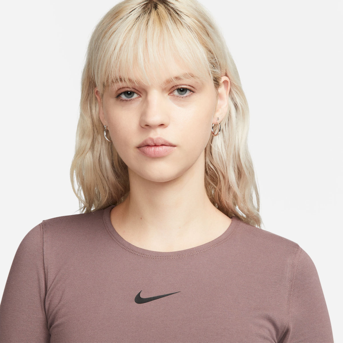 Tape Long Sleeve Crop T-shirt