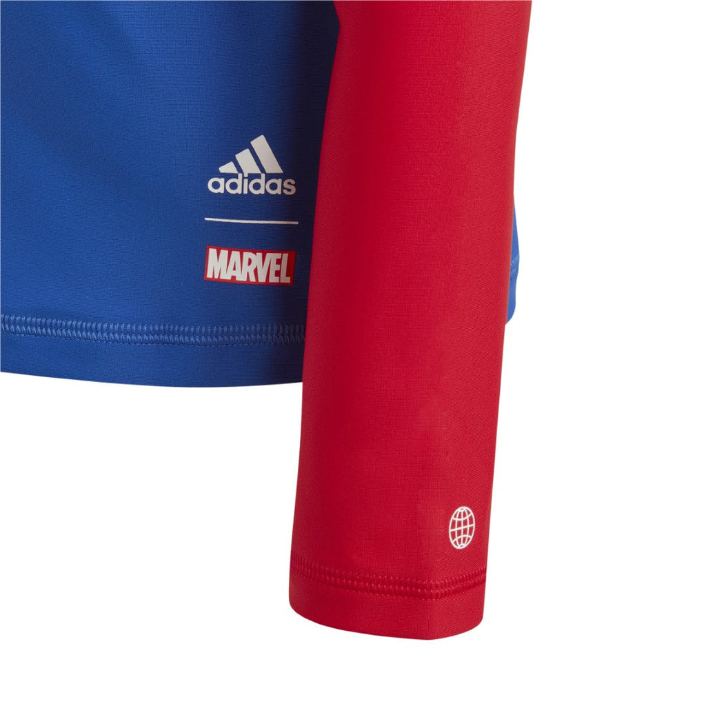 Adidas X Marvel'S Spider-Man Rashguard Long Sleeve T-shirt