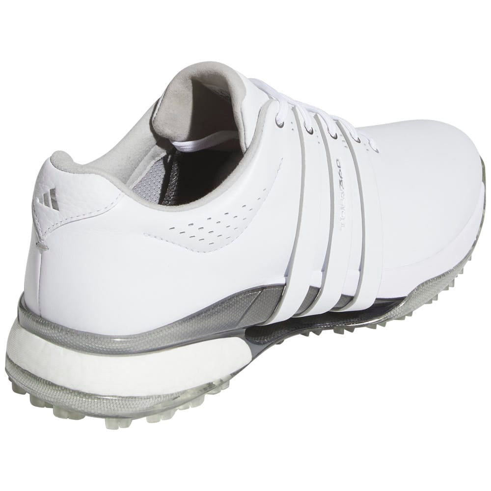 adidas Tour360 Spikeless Waterproof Shoes - White/White/Silver Metallic