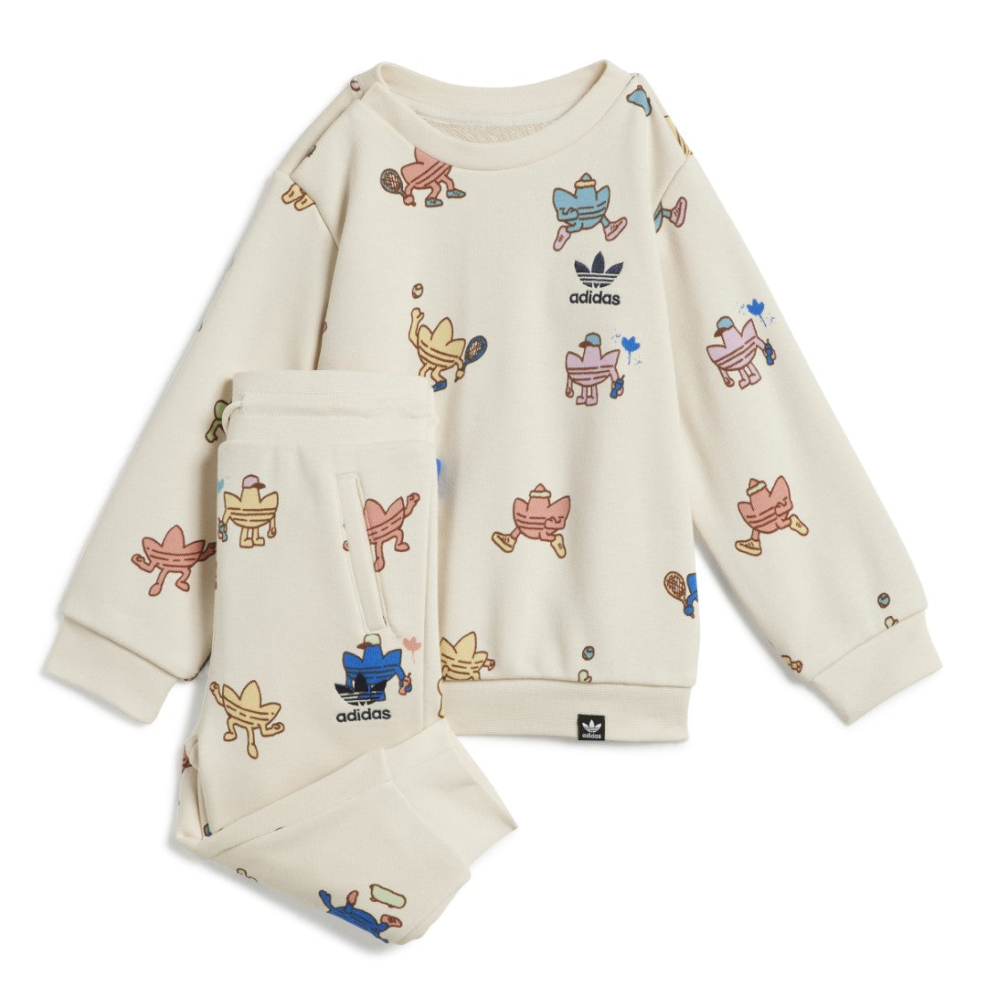 Graphic Crew Sweatshirt Matching Set
