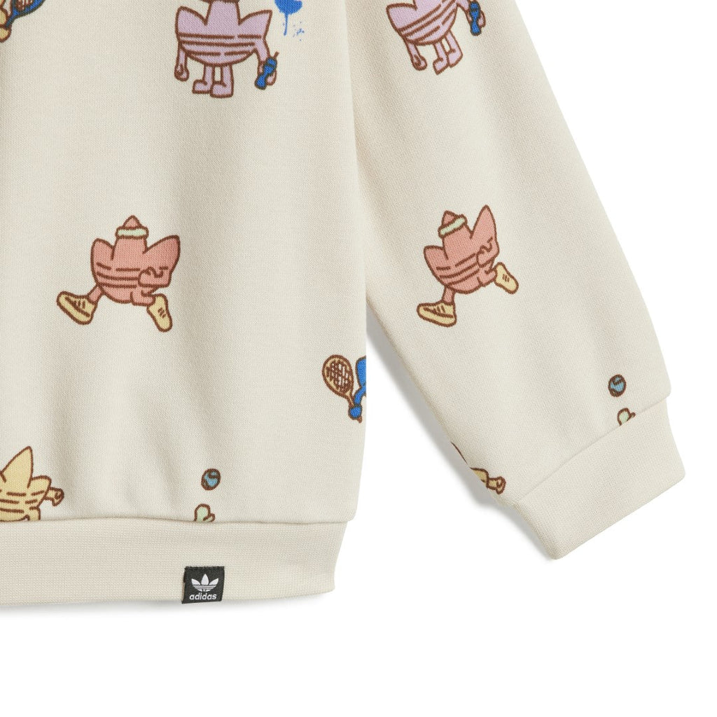 Graphic Crew Sweatshirt Matching Set